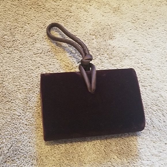 Chocolate Brown Velvet Clutch - Valerie Stevens